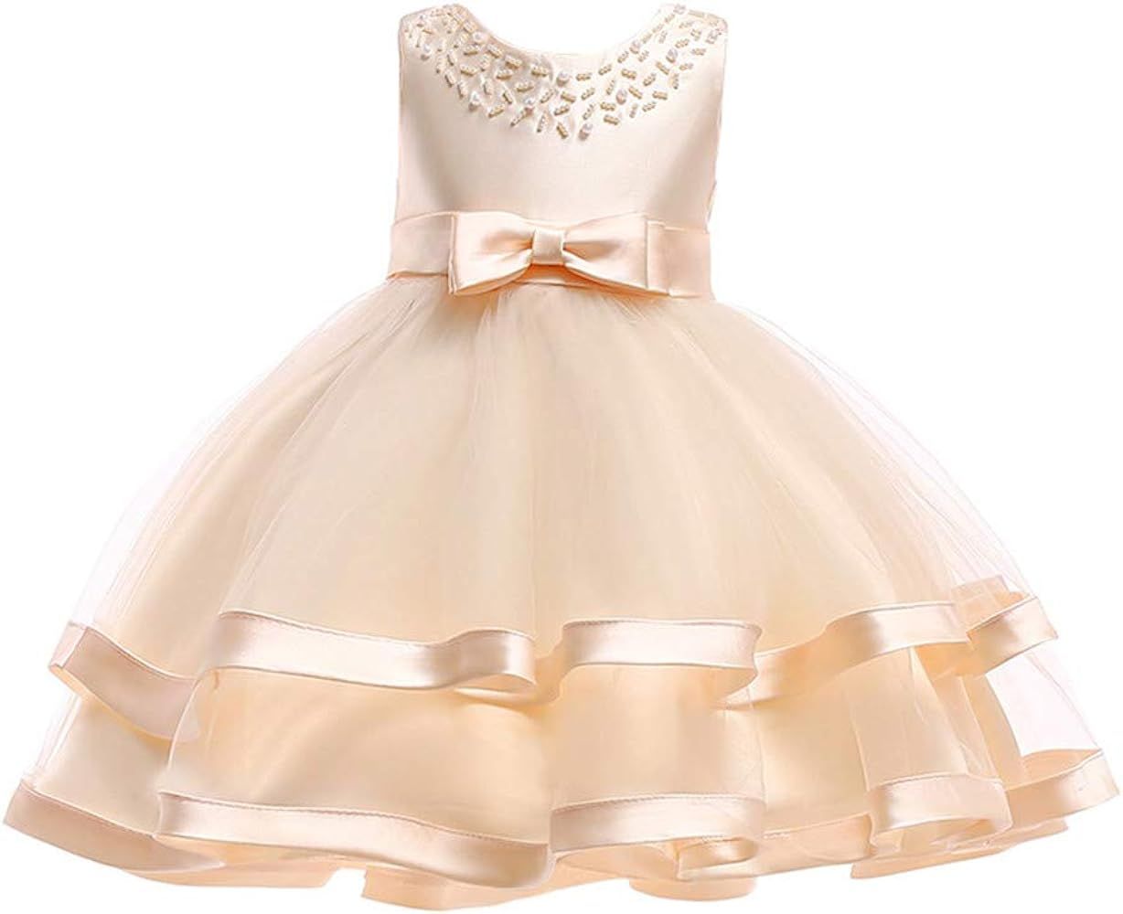 COMISARA 6M-9T Kids Pageant Flower Girl Dress Little Girls Party Wedding Formal Dresses | Amazon (US)