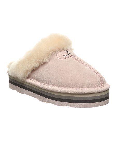 BEARPAW Pale Pink Retro Loki Suede Slipper - Women | Zulily