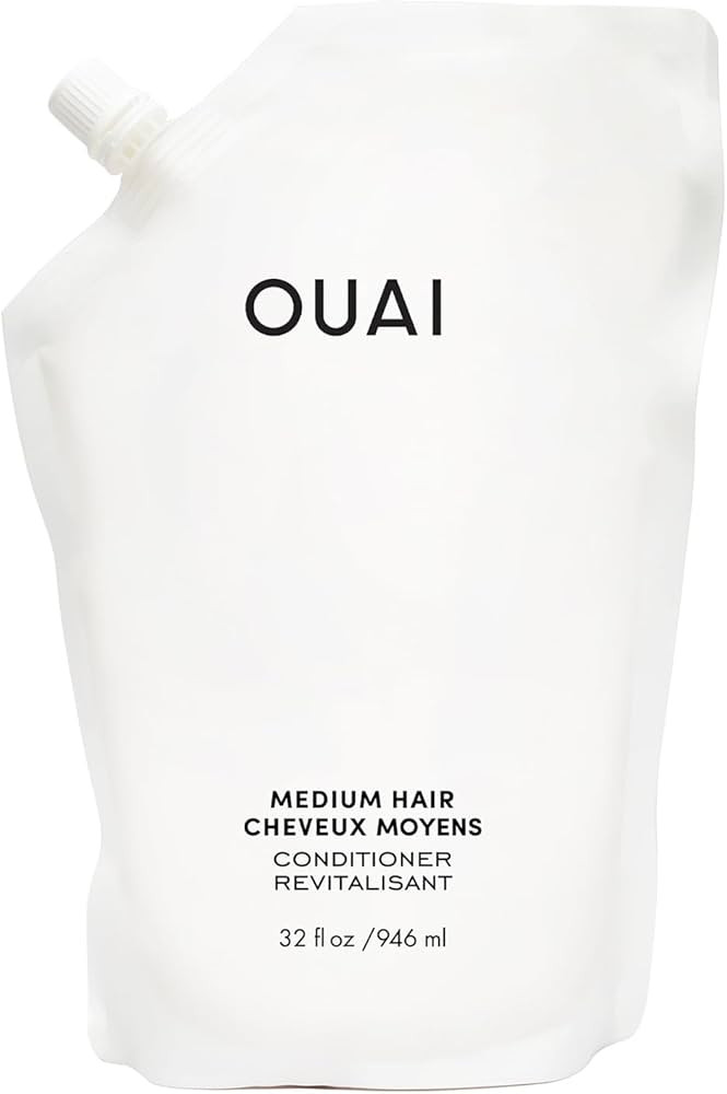OUAI Medium Conditioner Refill - Hydrating Hair Conditioner with Coconut Oil, Babassu Oil, and Ke... | Amazon (US)