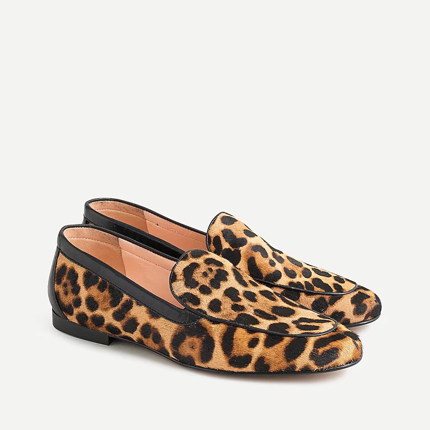 Cecile smoking slippers in calf hair | J.Crew US