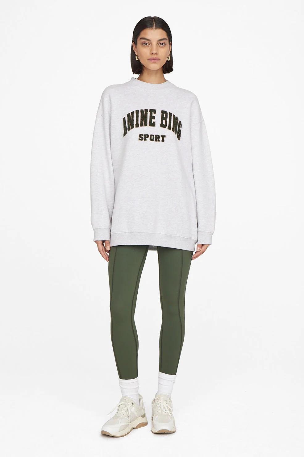 Tyler Sweatshirt - Heather Grey | Anine Bing