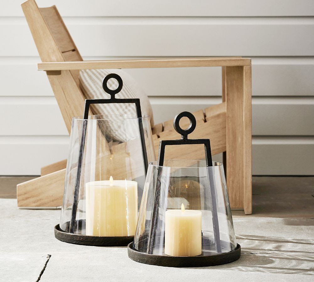 Easton Forged-Iron Outdoor Lantern | Pottery Barn (US)