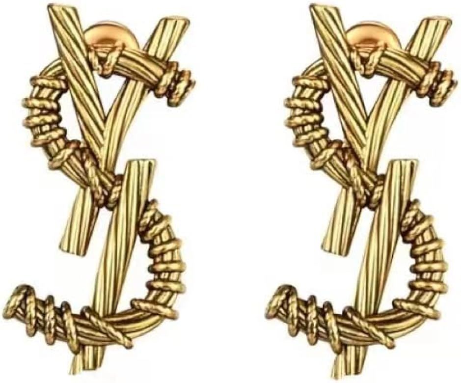 YL Letter Earrrings S Letter Lightweight Gold Stud Earrings AlphabetName Earrings For Women Girls | Amazon (US)