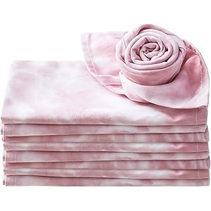 CaliTime Cloth Napkins 100% Cotton Half Dozen Modern Stylish Tie Dye Printed Square Reusable Dinn... | Amazon (US)