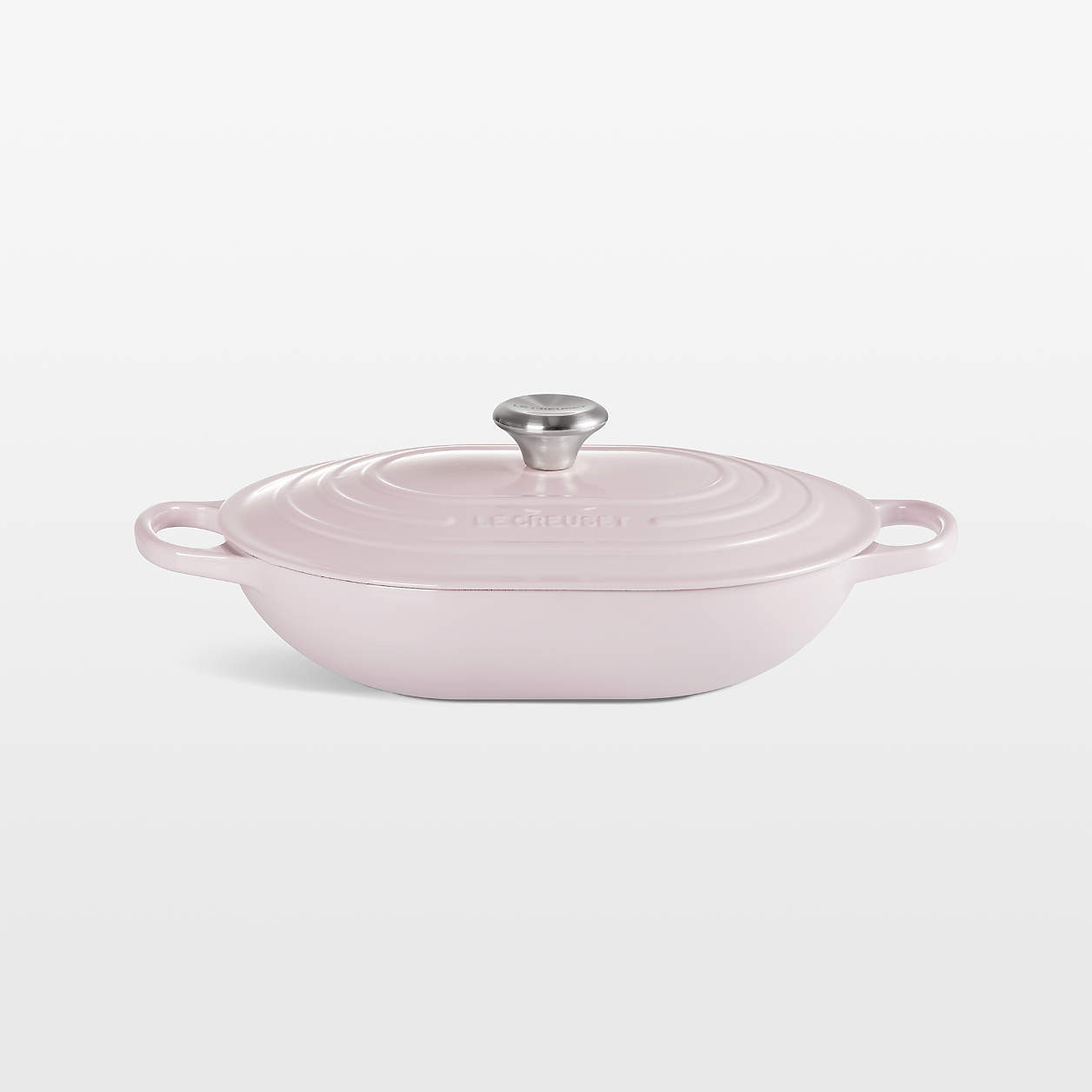 Le Creuset 3.75-Qt. Shallot Enameled Cast Iron Covered Oval Casserole Dish + Reviews | Crate & Ba... | Crate & Barrel