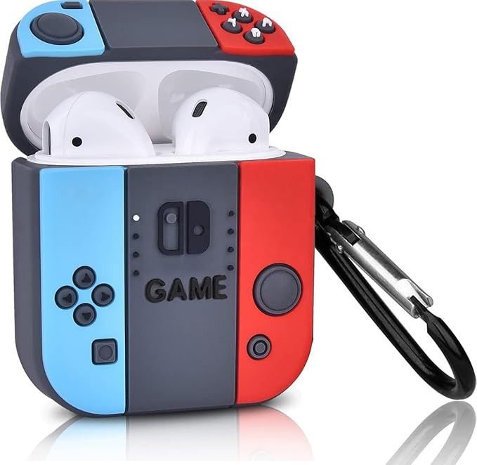 Switch Case Compatible with Airpods Case Cover, Durable Silicone Cute Funny Game Controller Skin ... | Amazon (US)