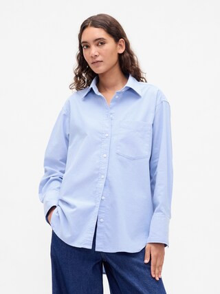 Organic Cotton Oxford Big Shirt | Gap (US)