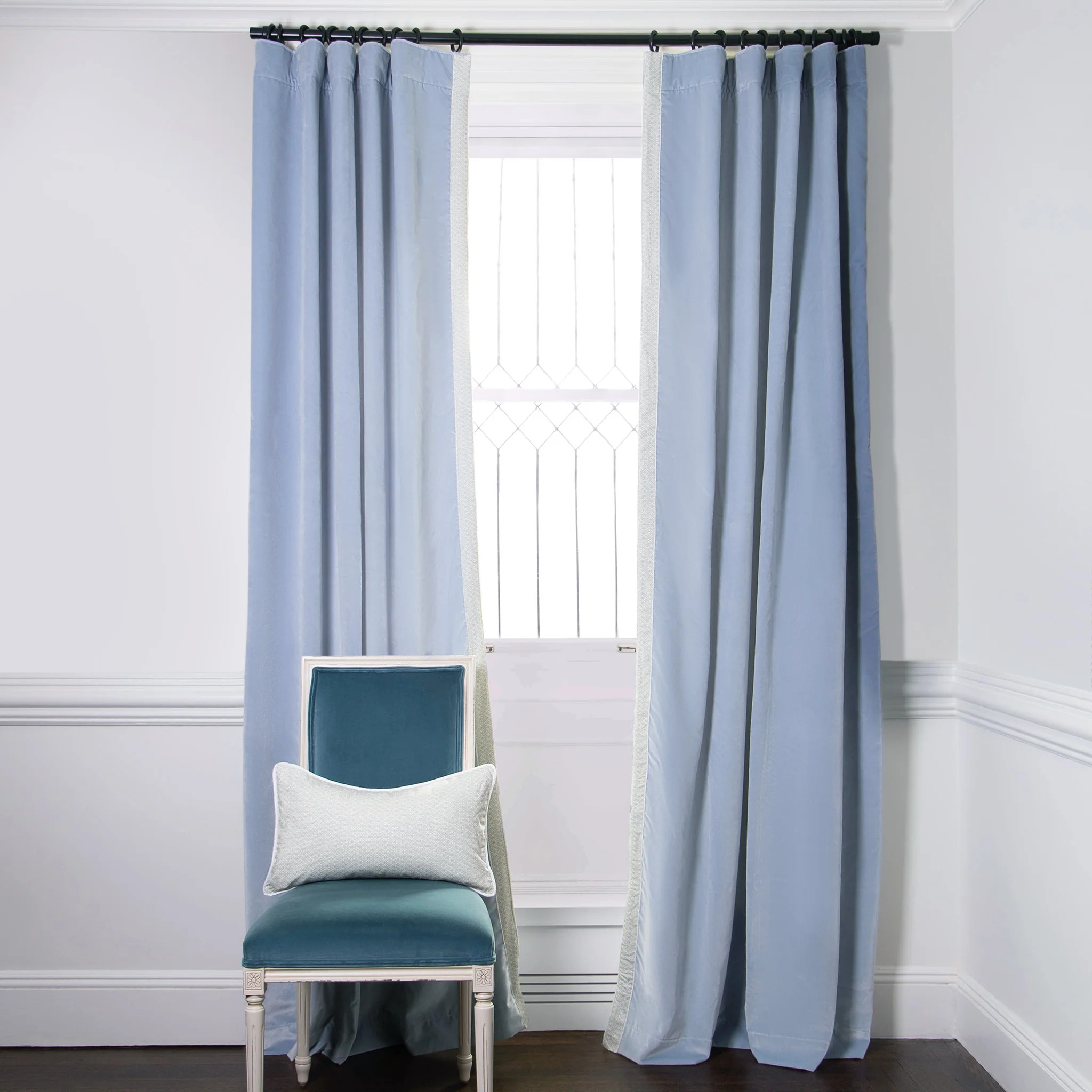 Sky Velvet
                Custom Curtain | Pepper