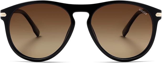 SOJOS Polarized Round Sunglasses for Men Women TR90 Frame UV Protection Mens Womens Sun Glasses S... | Amazon (US)