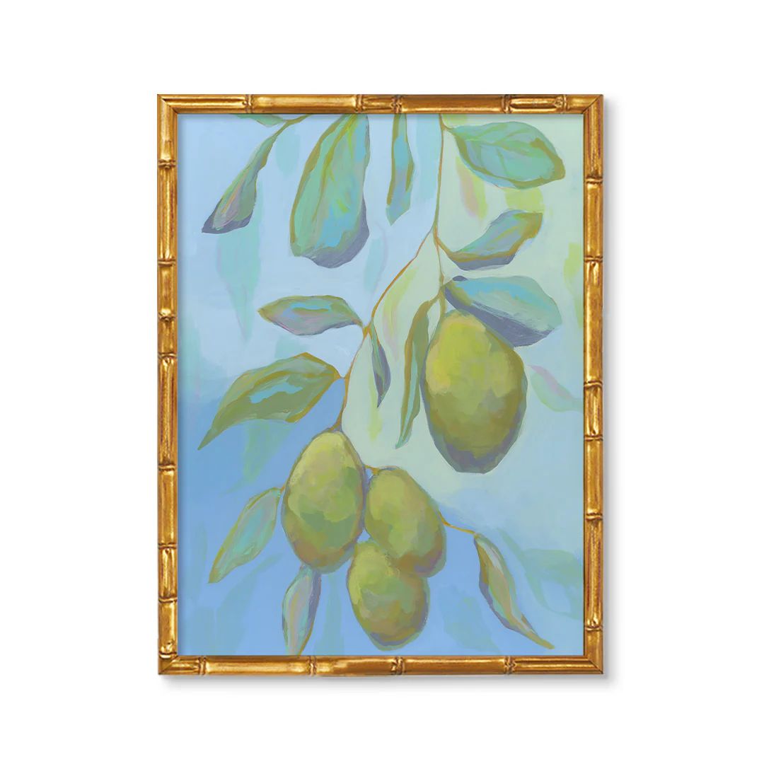Blue Avocado by Haley Knighten | Urban Garden Prints