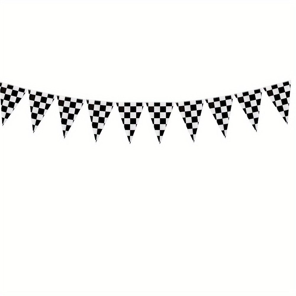 1pc black and white checkered banner, racing theme   flag, party decoration, party supplies, part... | Temu Affiliate Program