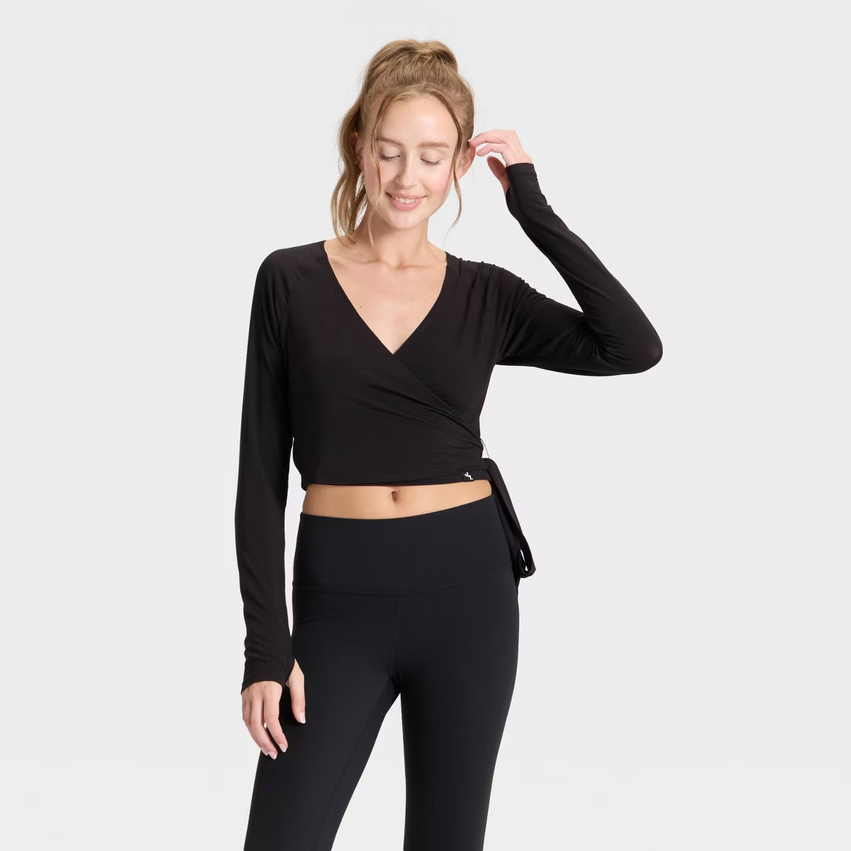 Women's Wrap Long Sleeve Top - JoyLab™ | Target