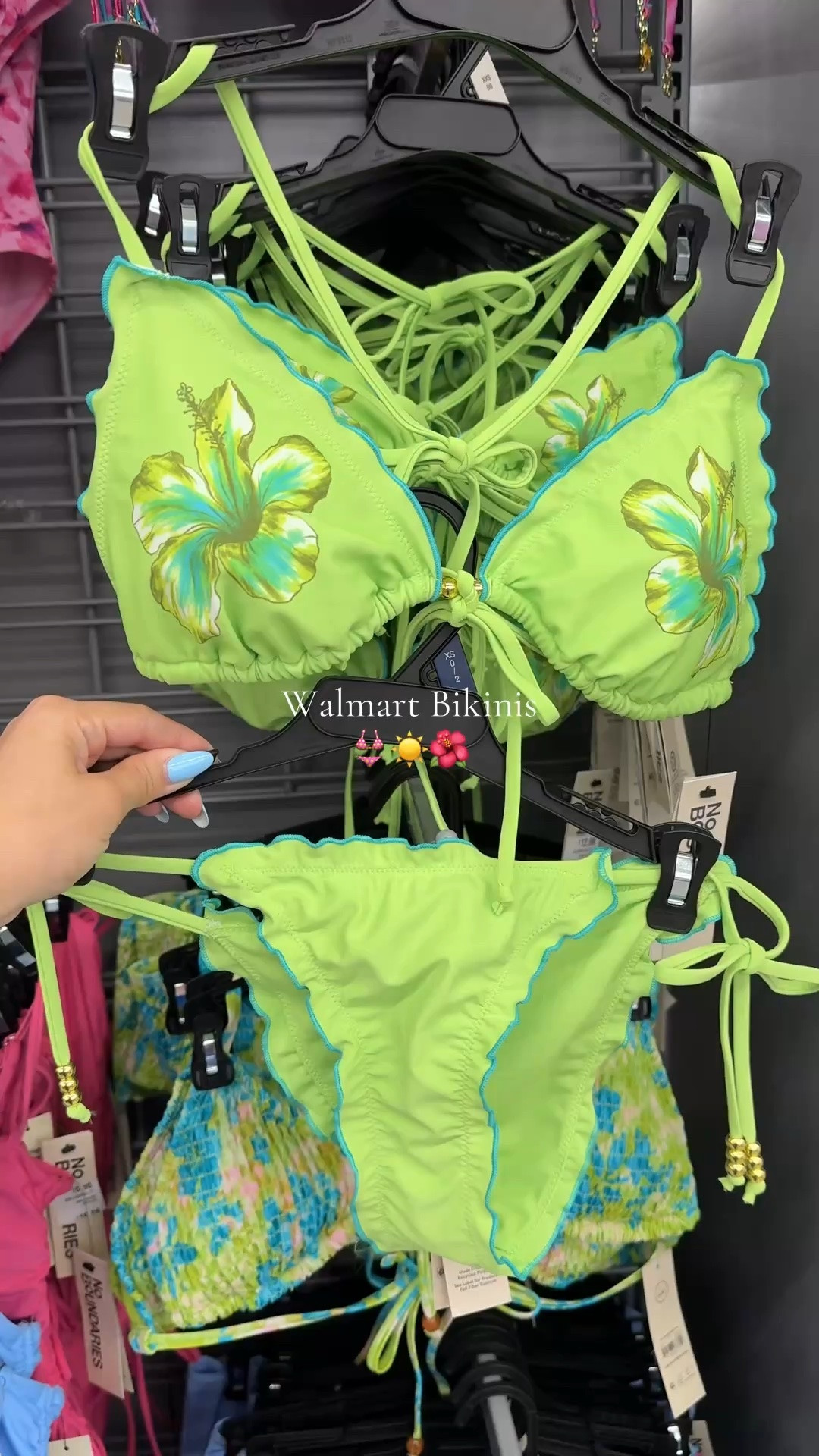 Walmart has the cutest bathing suits for the summer 🌺👙☀️ 

#walmart #walmartfinds #bathingsuit #bikini #swimsuit #summer