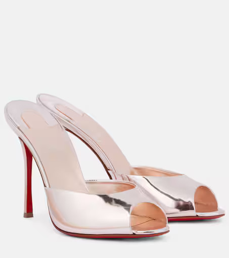 Me Dolly 100 mirrored leather mules | Mytheresa (US/CA)