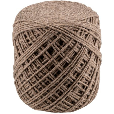 Surya Xena Modern Cylinder Pouf With Black And Camel Finish XAPF001-161618 | Walmart (US)