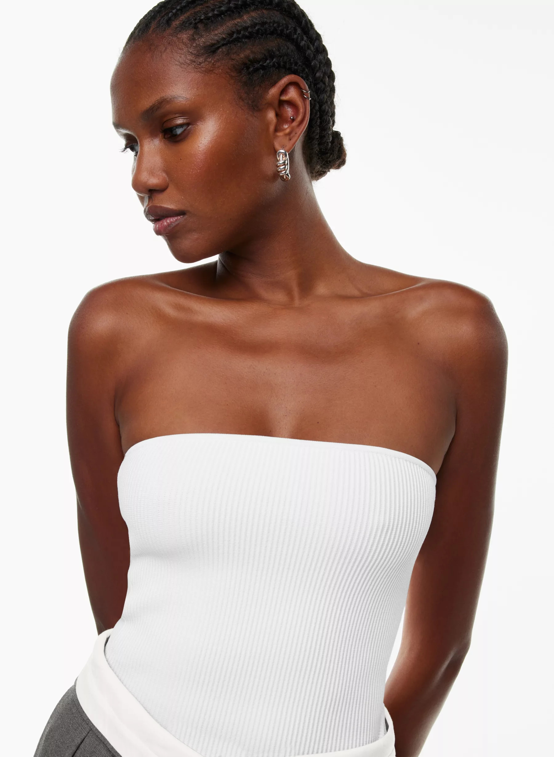 SCULPT KNIT TUBE TOP | Aritzia