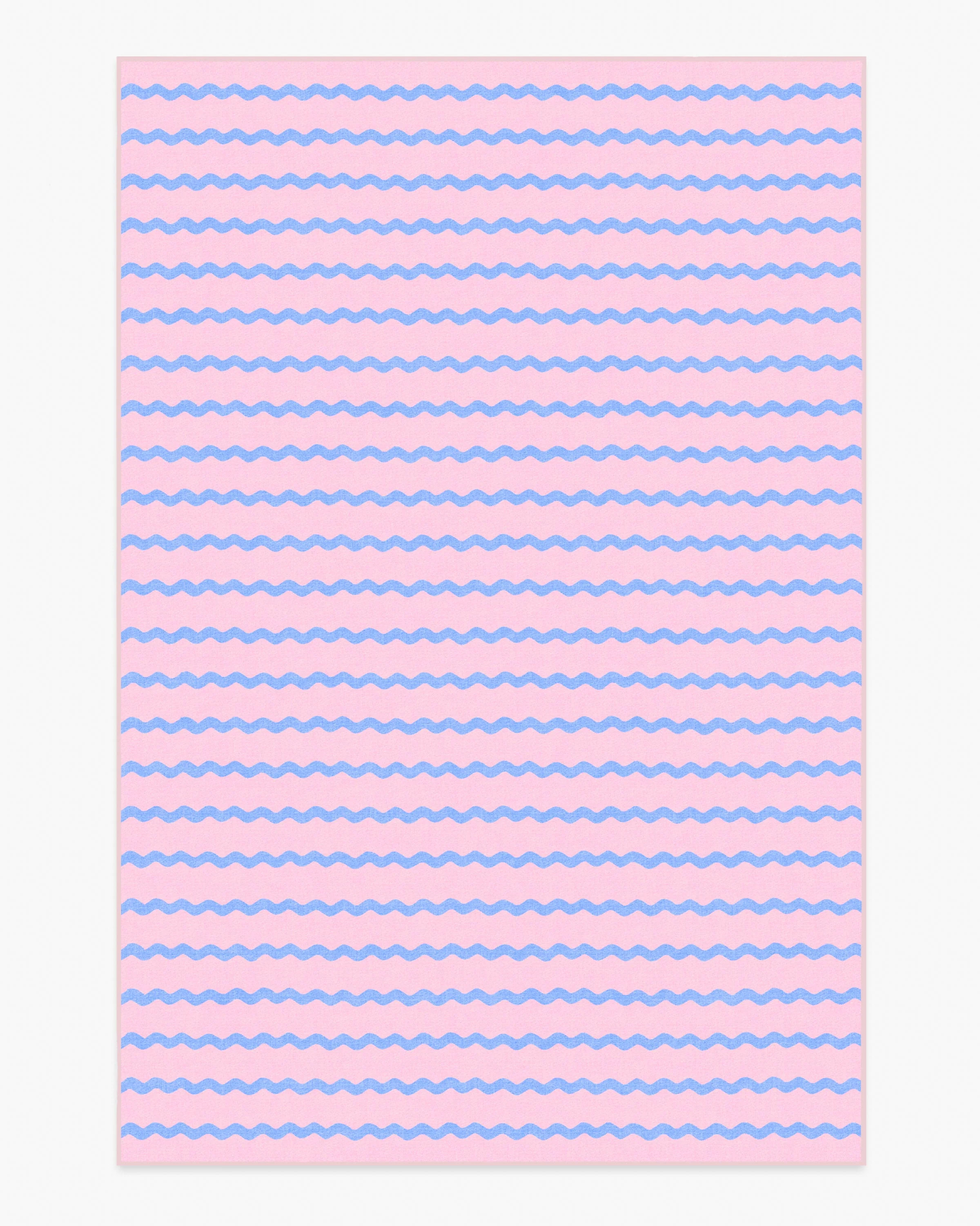Giggle Squiggle Pink Rug | Ruggable US | Ruggable