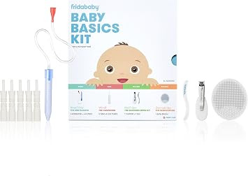 Baby Basics Kit by FridaBaby |Includes NoseFrida, NailFrida, Windi, DermaFrida + Silicone Carry C... | Amazon (US)