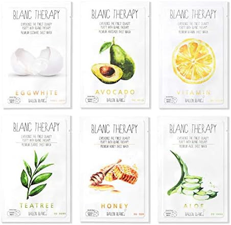 BALLON BLANC Therapy Face Mask Sheets (Aloe) (23mlX5) | Amazon (US)