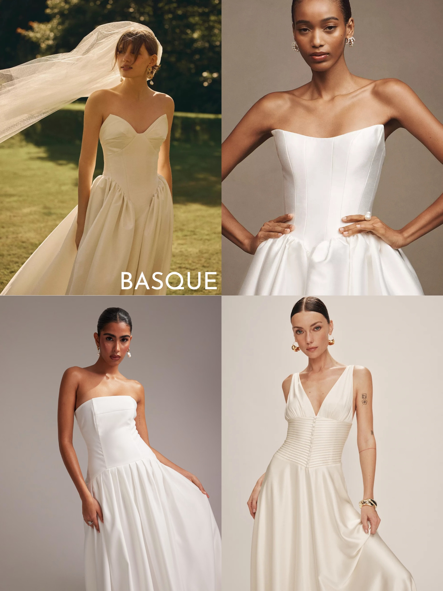 Basque wedding dress (drop waist wedding dresses) #weddingltk #weddingdress