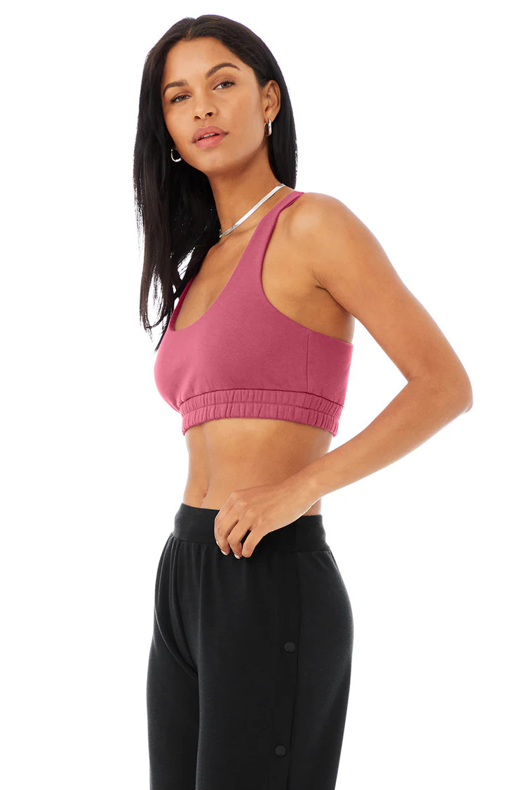 Scoop Neck Sweatshirt Bra | Alo Yoga (US)