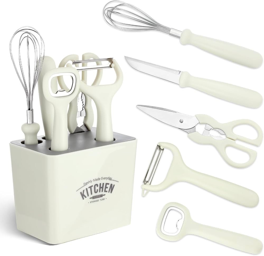 BEWOS Kitchen Gadgets, 6 Pcs Multifunctional Kitchen Utensil Set, with Fruit Knife, Paring Knife,... | Amazon (CA)