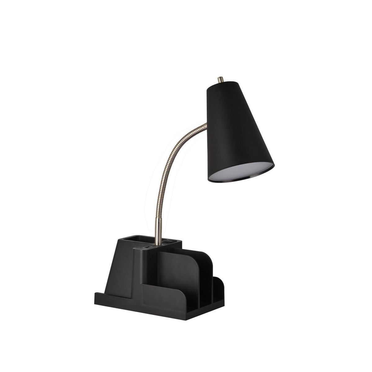 Organizer Task Lamp Black (Includes LED Light Bulb) - Room Essentials™ | Target