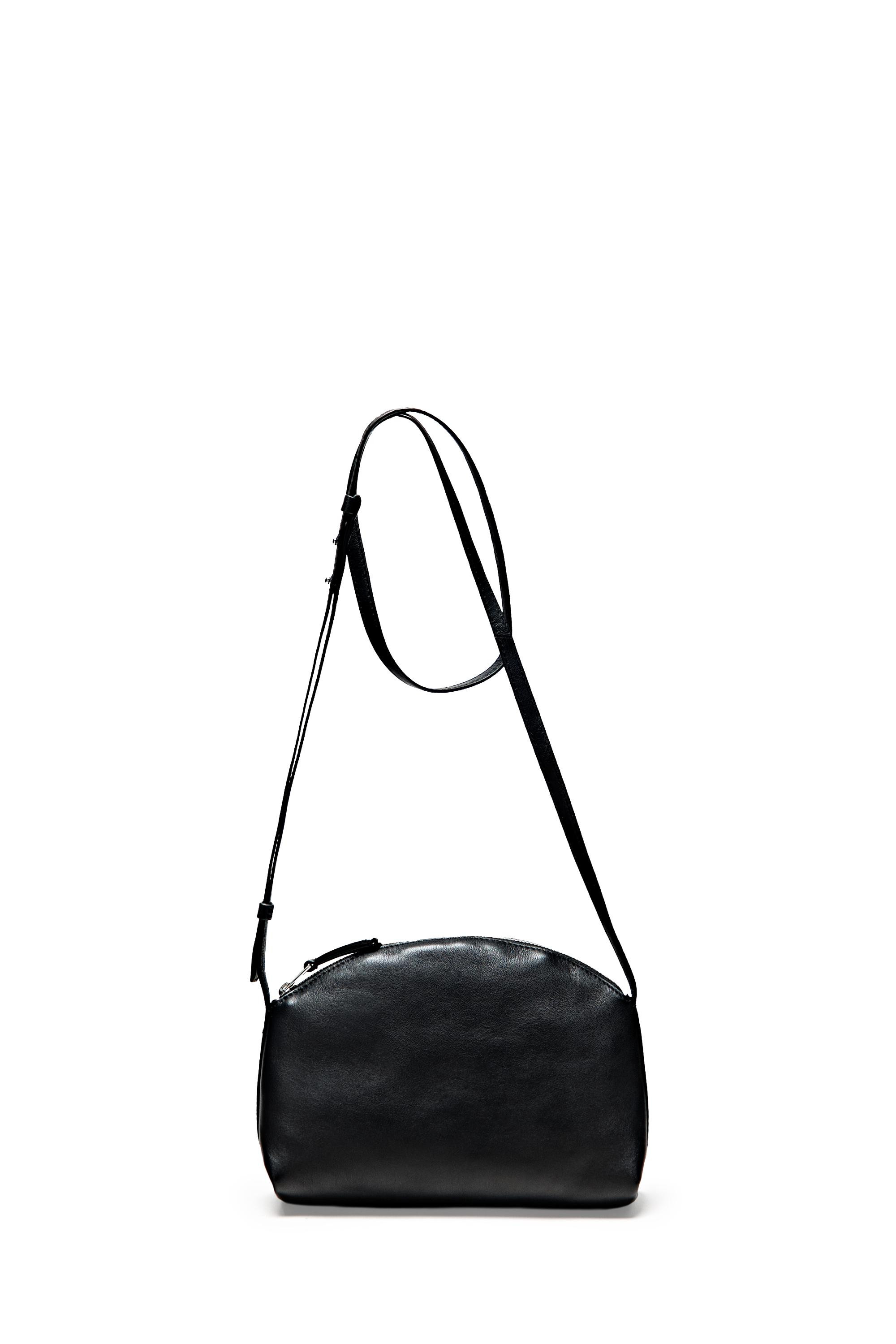 Nappa leather crossbody bag - BLACK | Massimo Dutti US