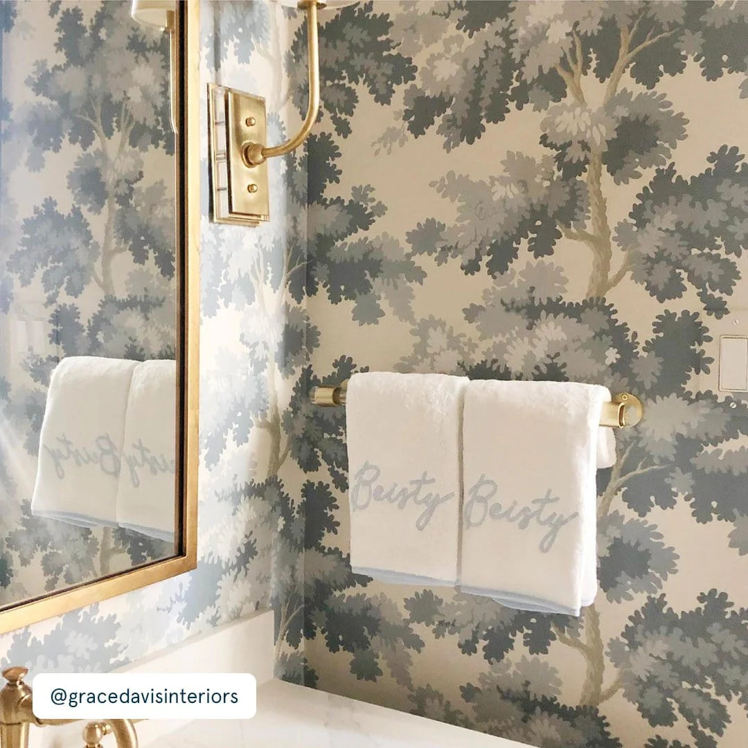 Monogrammed Plush Luxury Hand Towels | Weezie | Weezie Towels