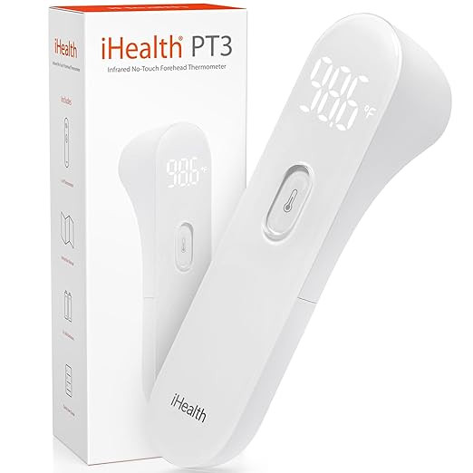 iHealth No-Touch Forehead Thermometer for Adults, Kids, Babies - FSA HSA Eligible, 3 Ultra-Sensit... | Amazon (US)