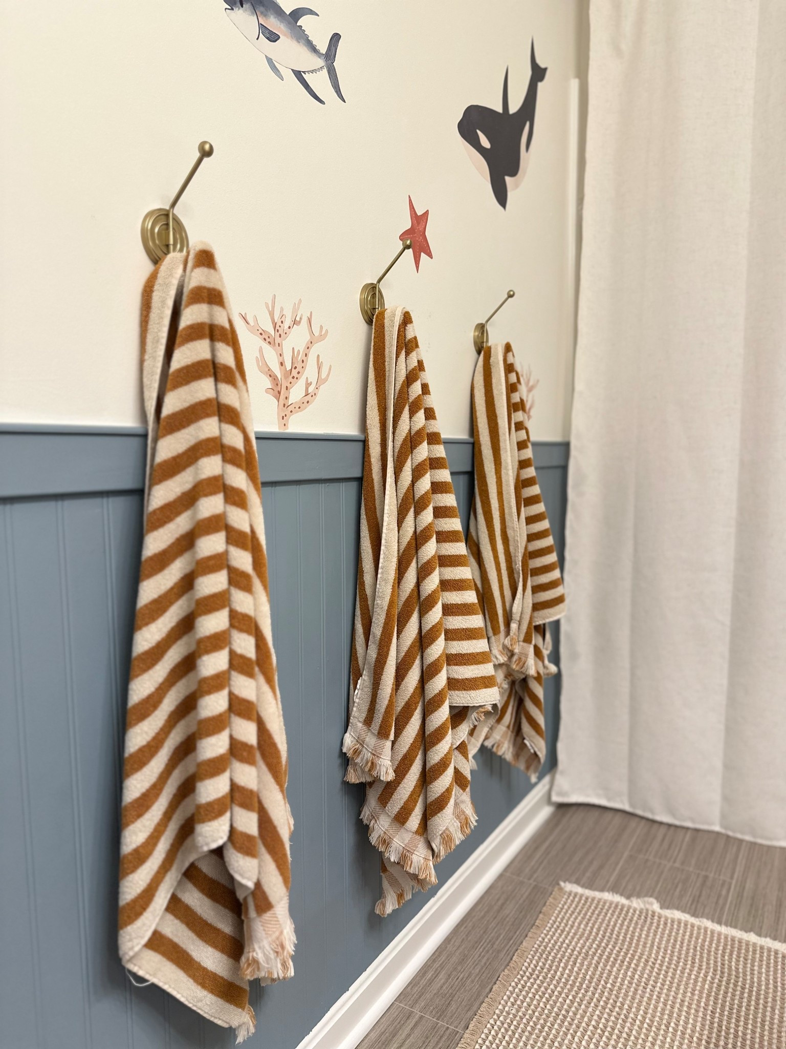 Our boy’s shared bathroom 🤍🌊

#LTKHome