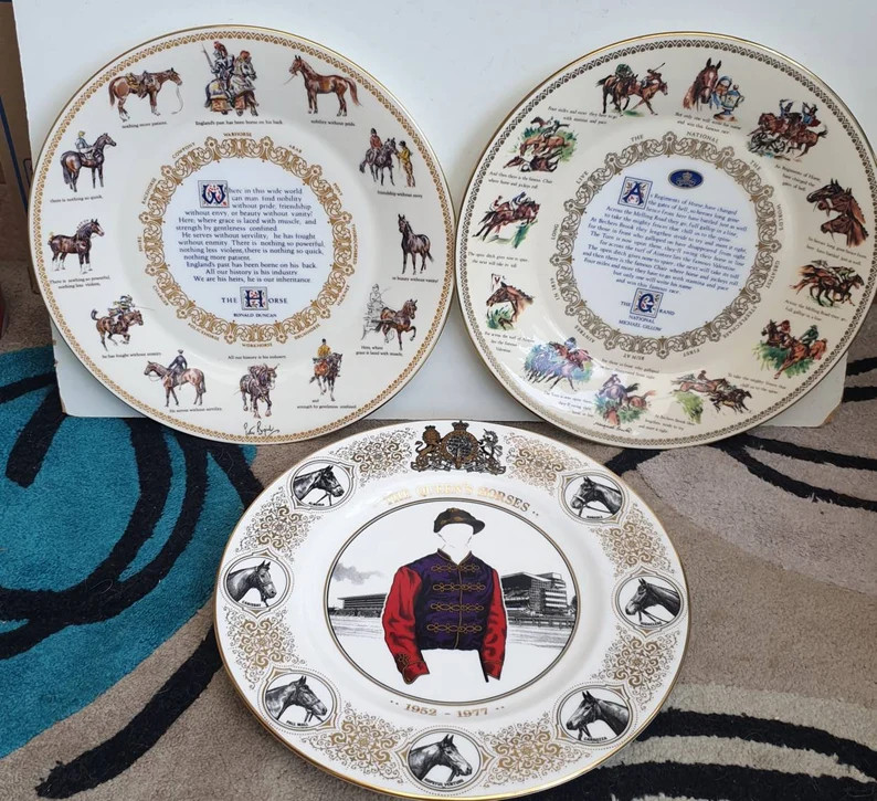 Top Quality Collectors Plates With Horse Racing Theme -- 3 Different Available - Etsy | Etsy (Global)