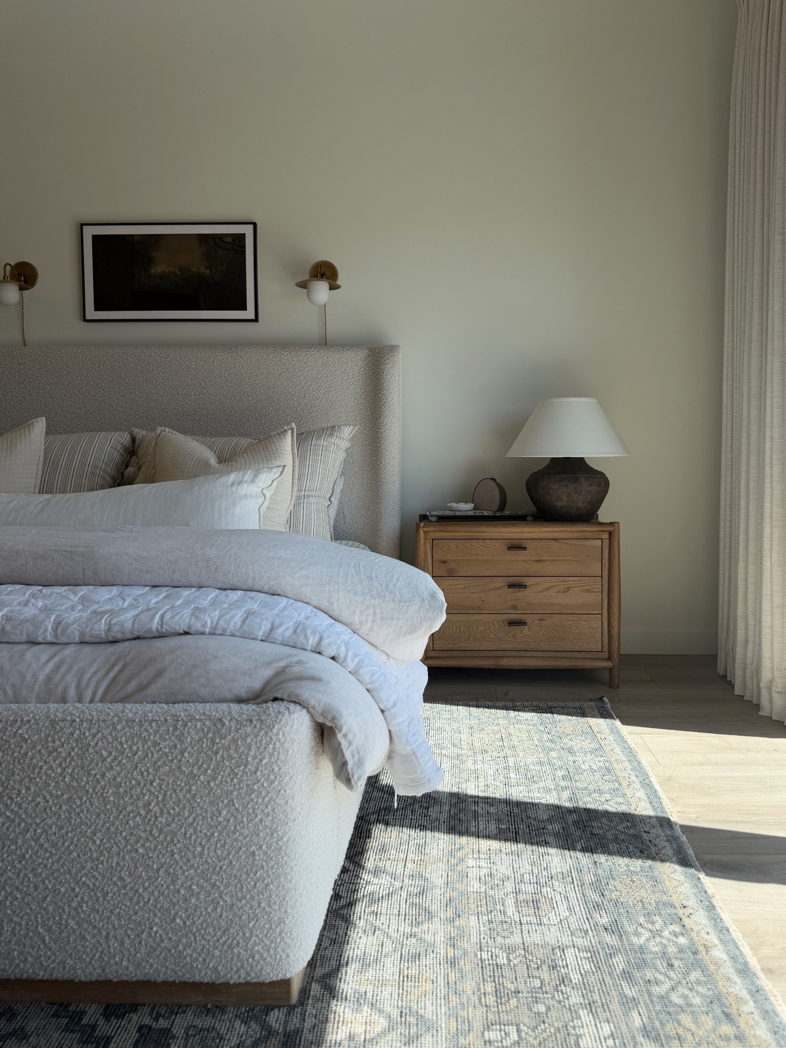 #ad Not over these nightstands from @Wayfair! I love the warm wood paired with our boucle bed. Also linked a few more Wayfair favorites that we own and love here! #wayfair #wayfairpartner #wayfairpicks

#LTKHome