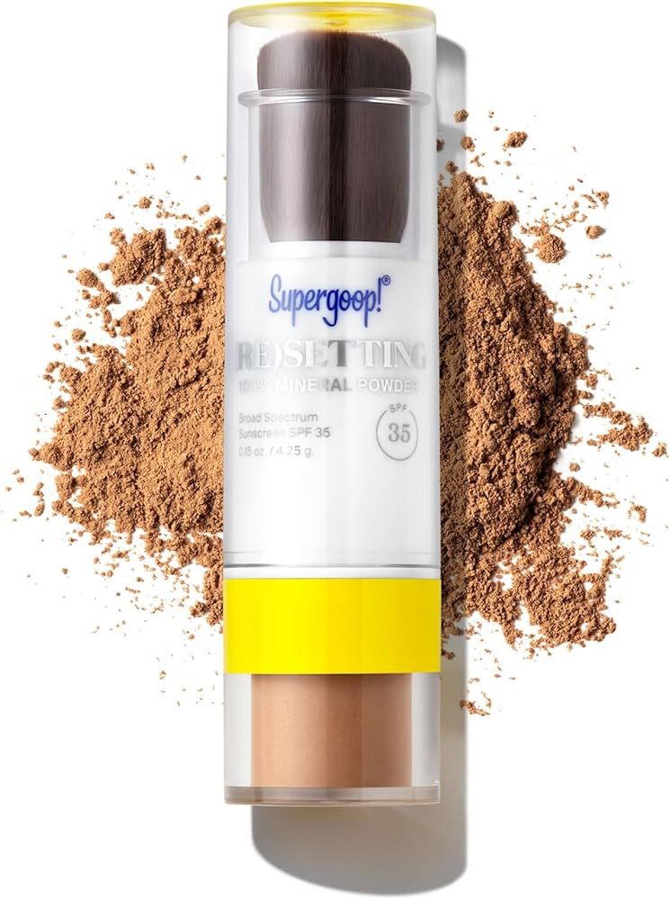 Supergoop! (Re)setting 100% Mineral Powder, Deep - 0.15 oz - Makeup Setting Powder + Broad Spectr... | Amazon (US)