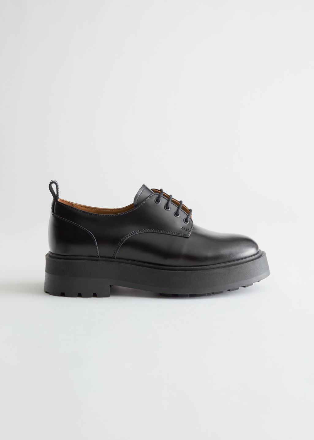 Chunky Leather Oxfords - Black | & Other Stories (EU + UK)
