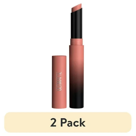(2 pack) Maybelline Color Sensational Ultimatte Slim Lipstick Makeup More Buff 0.06 oz. | Walmart (US)