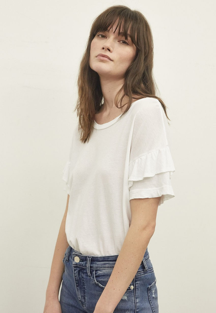 THE RUFFLE ROADIE TEE | Current/Elliott