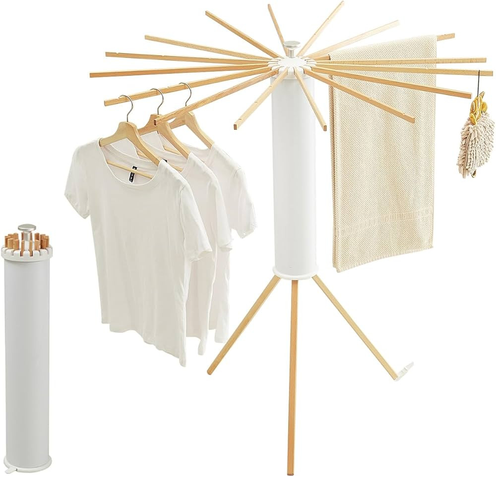JOOM Estante de secado de ropa con trípode, estante portátil y plegable para ahorrar espacio, e... | Amazon (US)