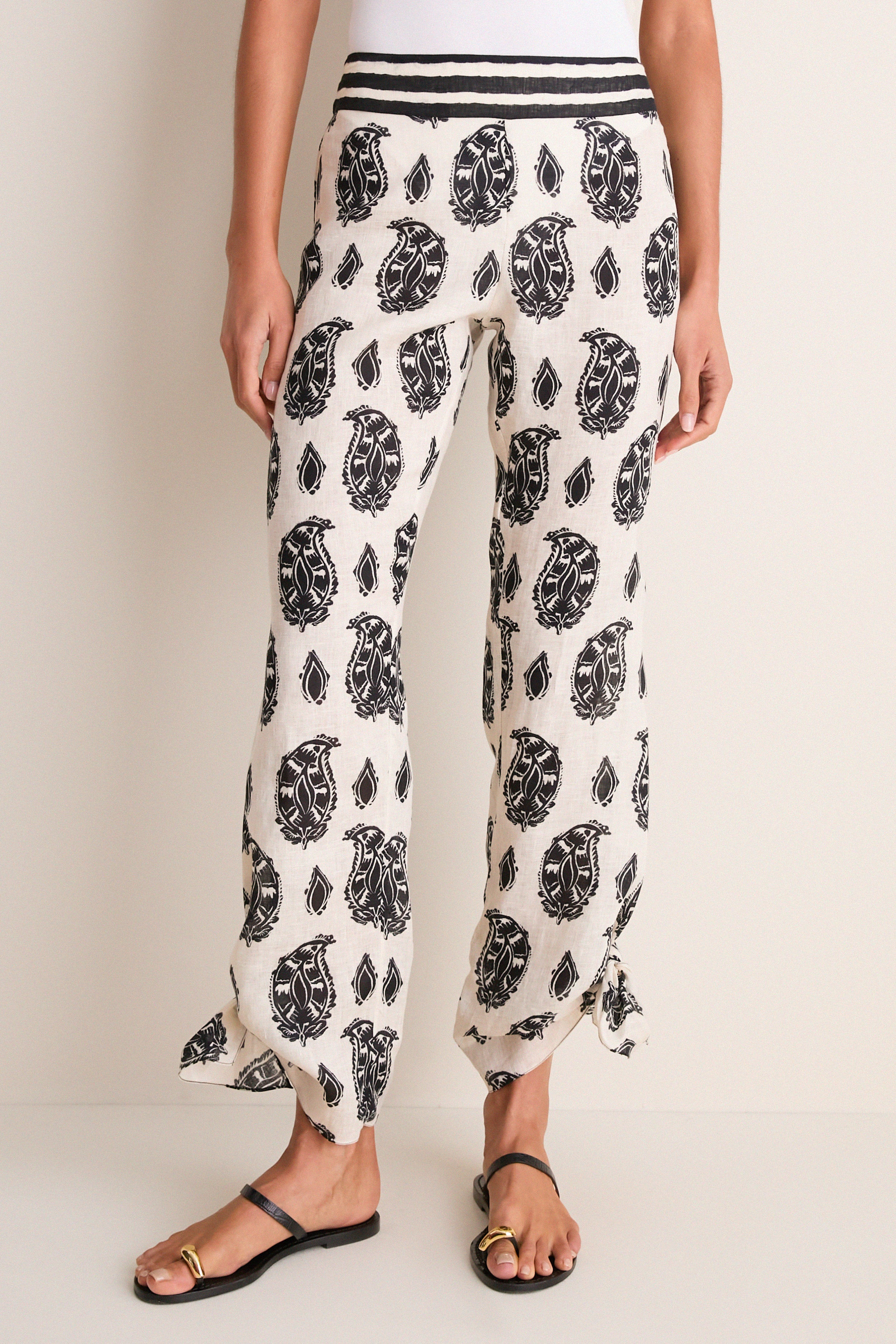 Ecru and Black Femininity Dramatic Pant | Tuckernuck (US)