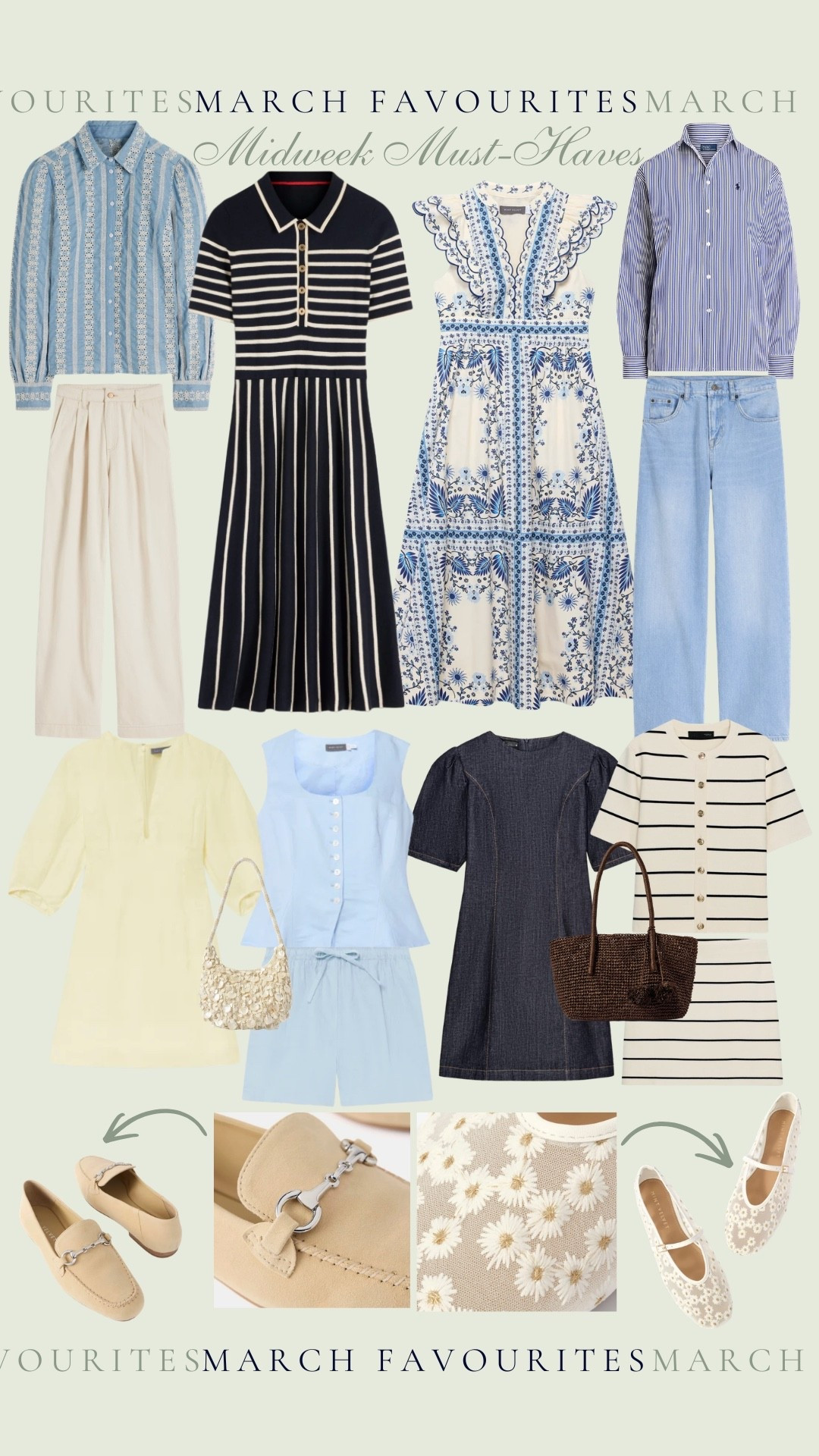 My favourite New In Spring Pieces ✨🤍 

@Mint Velvet @Zara 

Pastel | Spring | Co-ord | Dress | Jeans | Spring New In | Stripes | Beaded Bag | Flats 

#LTKuk #LTKdresses #LTKspring