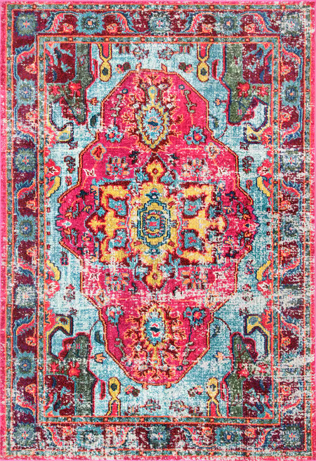 Multi Mosaic Medallion Area Rug | Rugs USA