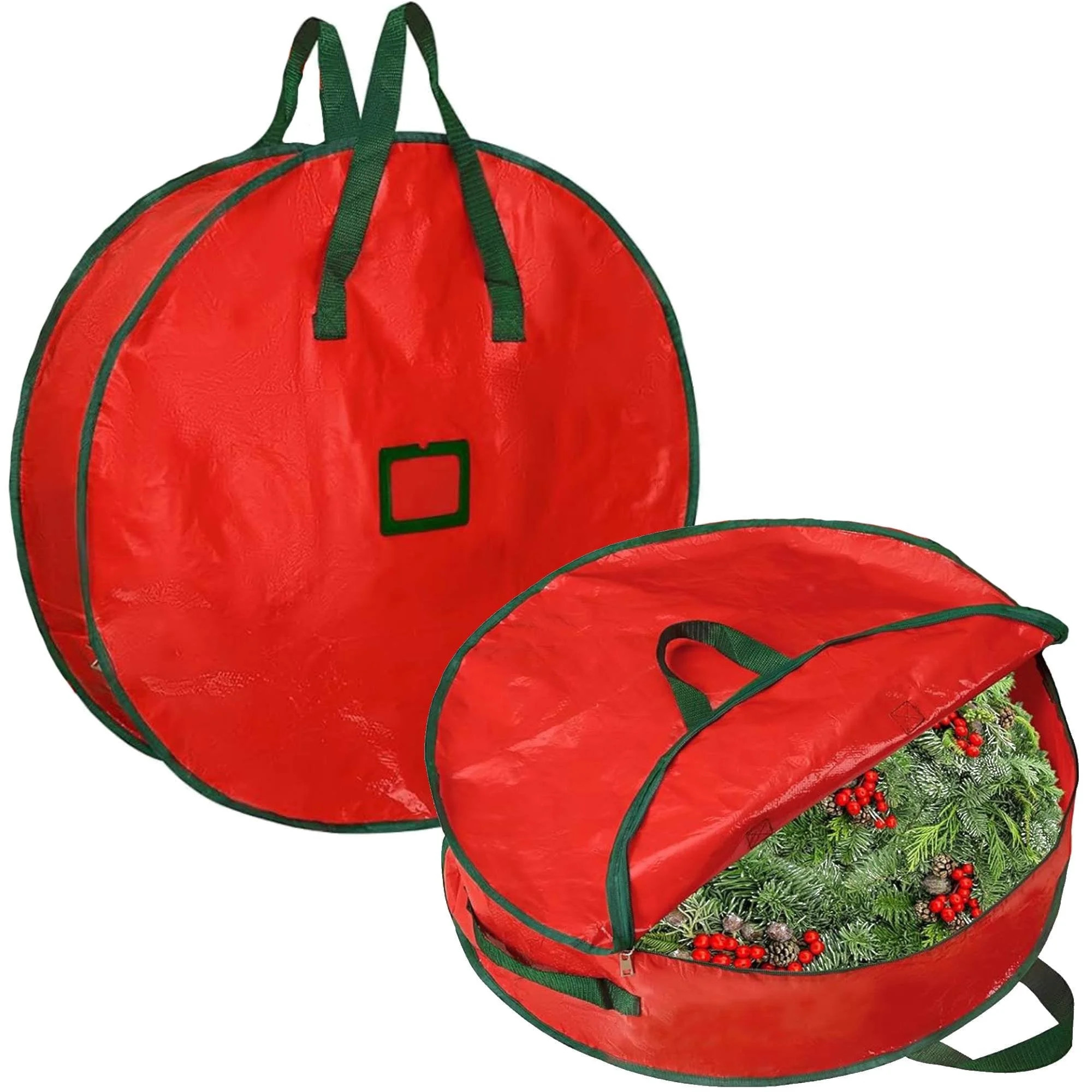 Christmas Wreath Storage Bag, Heavy Duty Wreath Storage Container | Walmart (US)