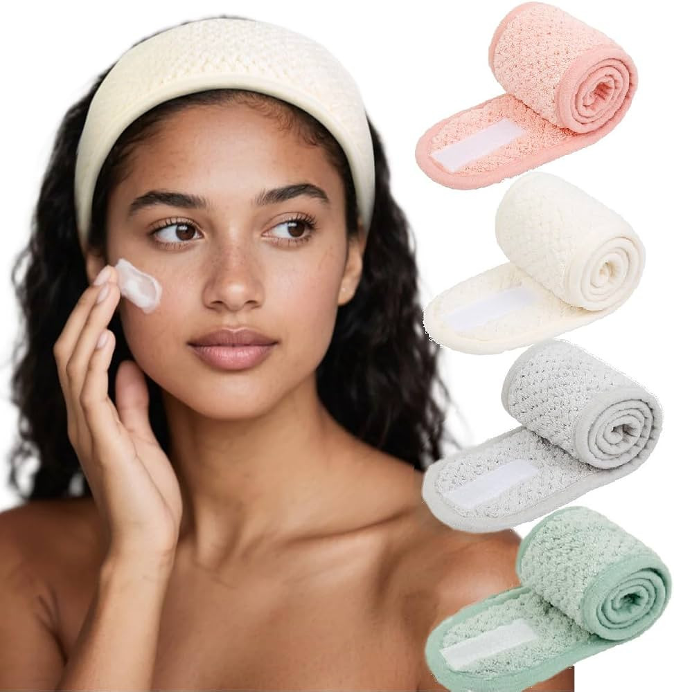 Huachi Skincare Headbands for Women Girls: Spa Headband for Washing Face Towel Hair Bands, Makeup... | Amazon (US)