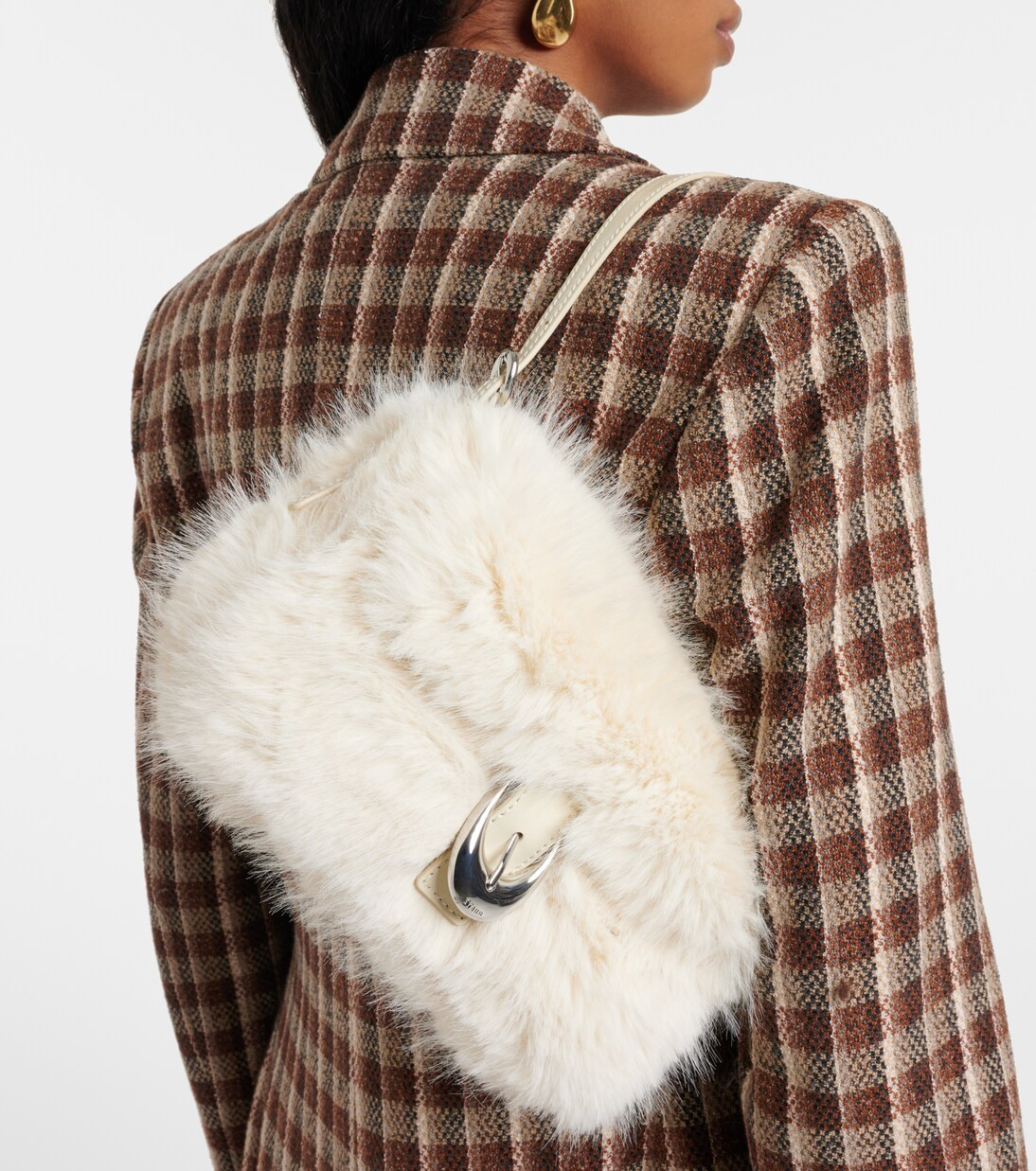 Harlow faux fur shoulder bag | Mytheresa (UK)