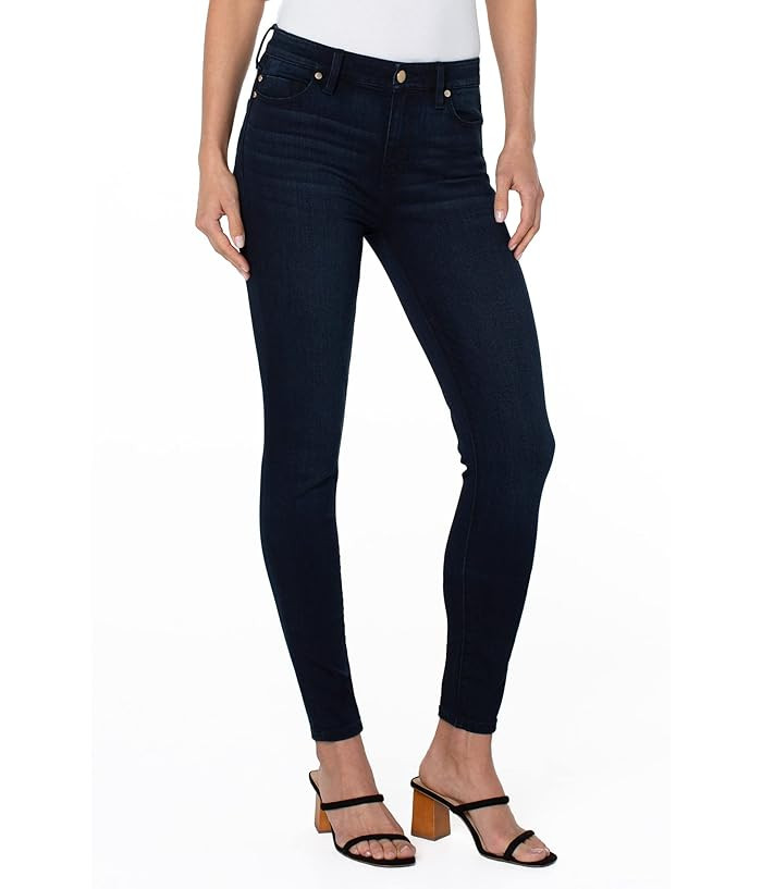 Liverpool Abby Ankle Skinny Jeans 28 in Stone Wash | Zappos