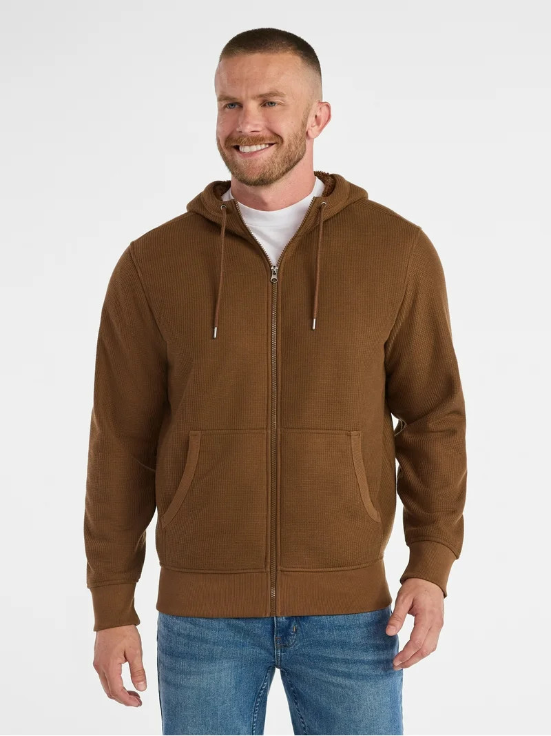 George Men's High Pile Fleece Thermal Hoodie, Sizes S-3XL | Walmart (US)