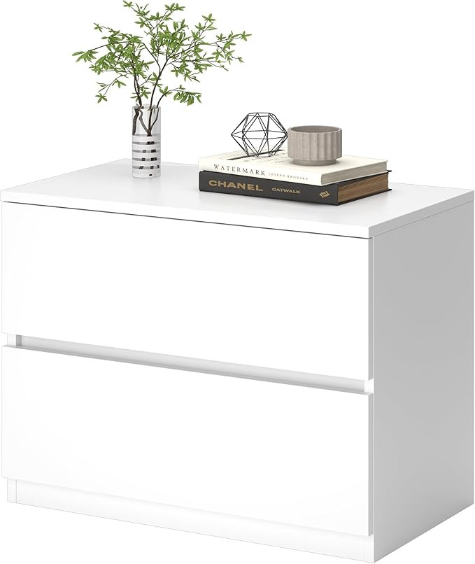 furtble 2 Drawer Dresser, Small Dressers for Closet, Wood Storage Cabinet for Hallway Bedroom Ent... | Amazon (US)