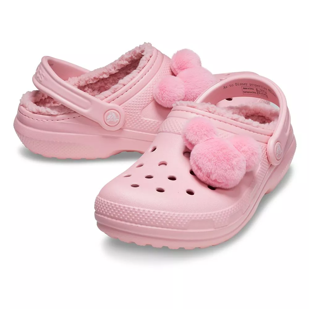 Ballerina pink fuzz online lined crocs