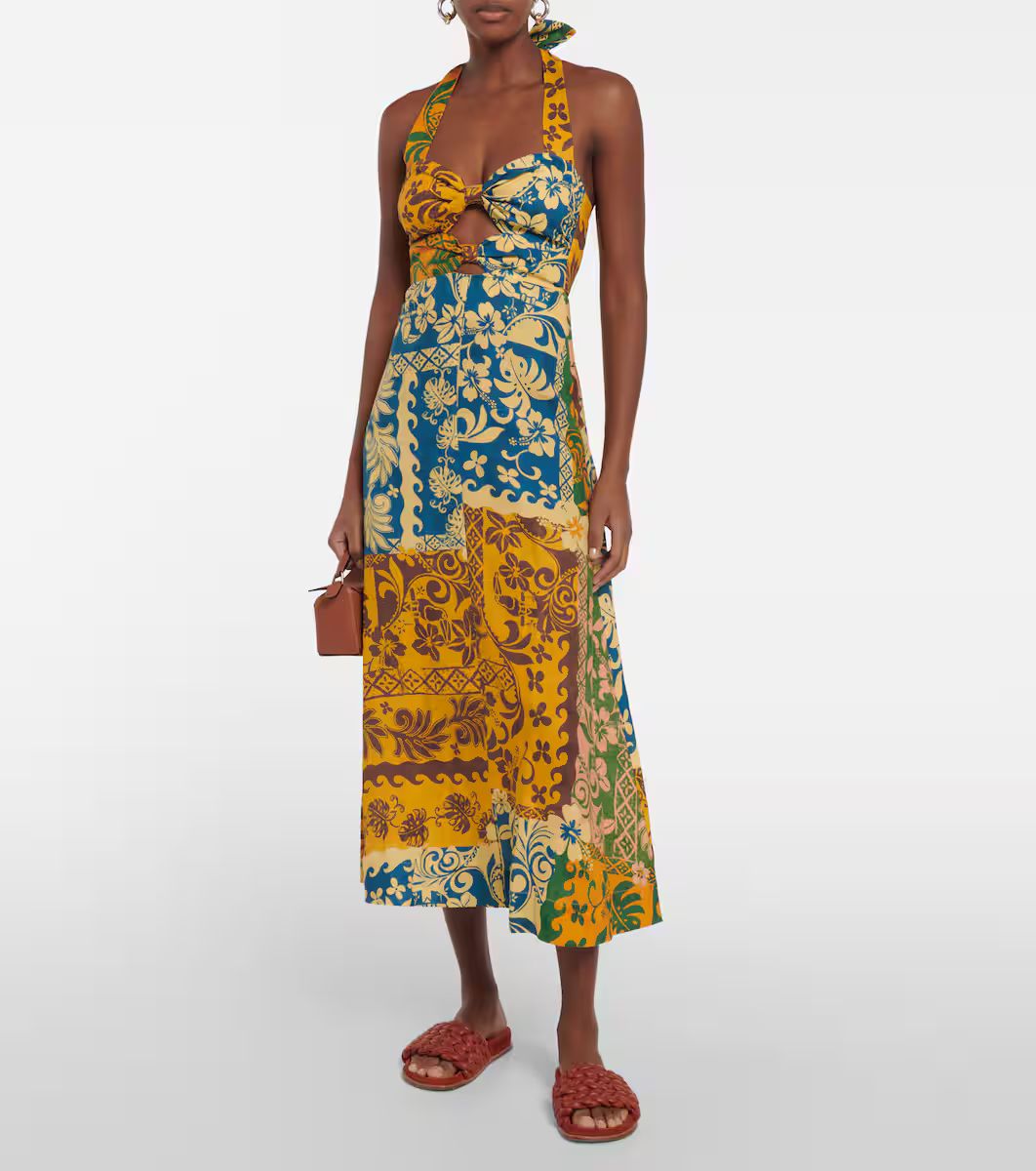 Archie printed linen midi dress | Mytheresa (US/CA)