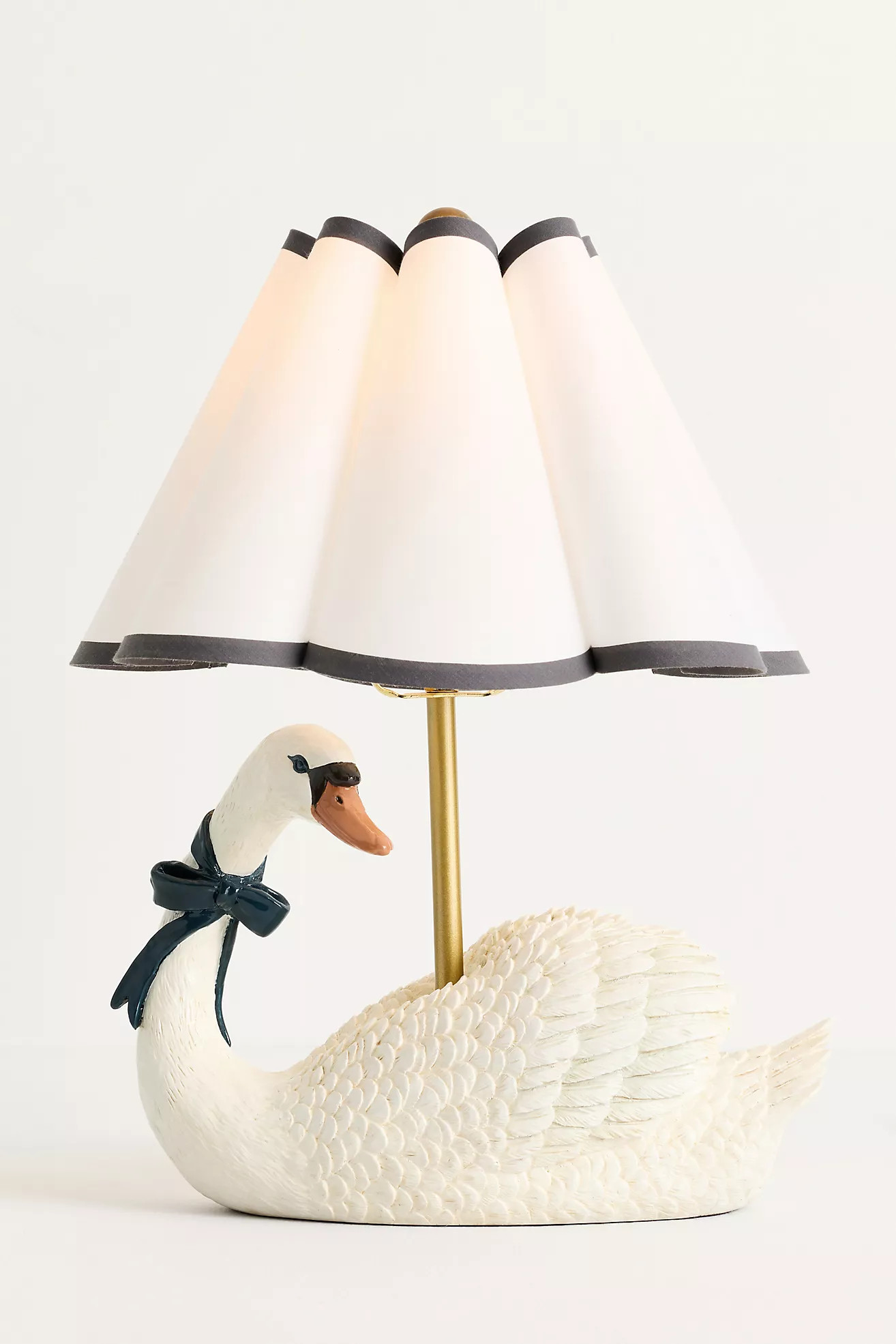 Swan Scalloped Shade Table Lamp | Anthropologie (US)
